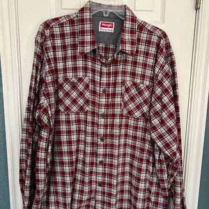 Men’s 2XL Wrangler Plaid Shirt